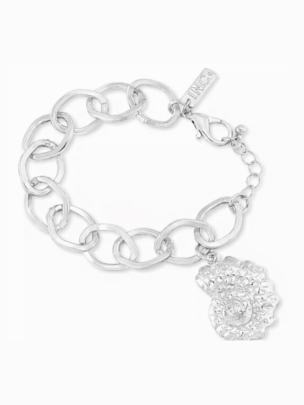 INC Silver Shell Charm Bracelet NEW